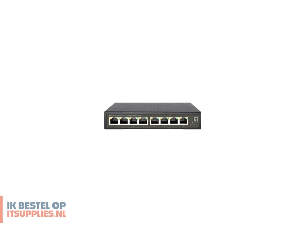 4632850-levelone_ges-2108_netwerk-switch_managed_l2_gigabit_ethernet_101001000_zwart