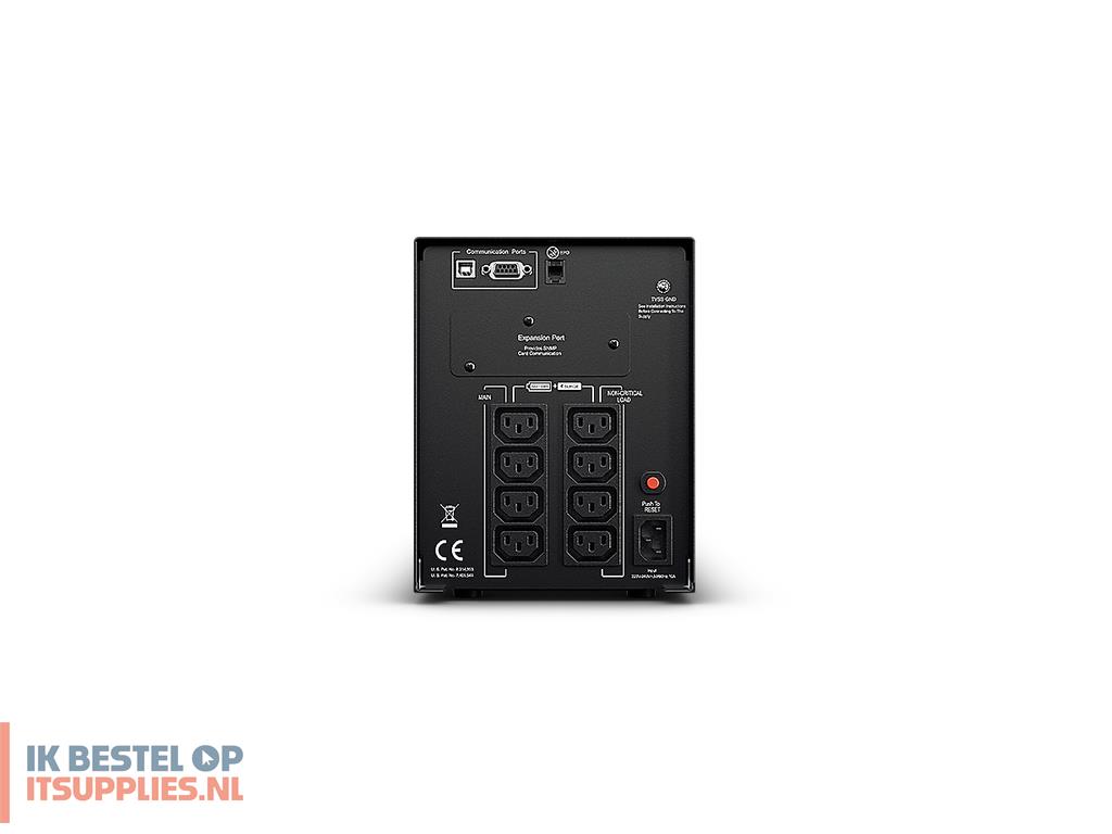 0245392-cyberpower_pr1000elcd_ups_line-interactive_1_kva_900_w_8_ac-uitgangen