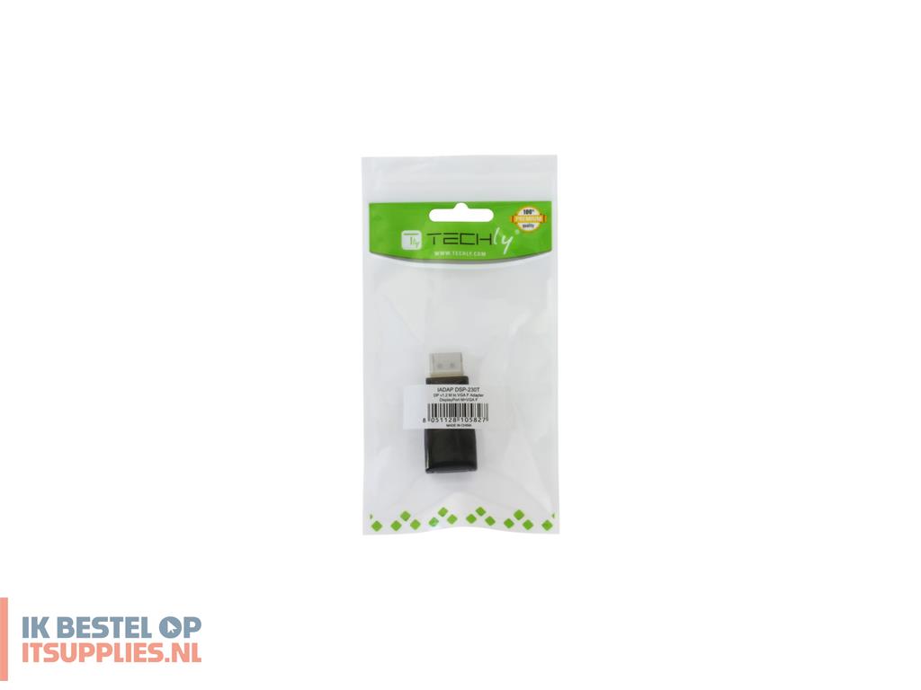 5218767-techly_iadap_dsp-230t_tussenstuk_voor_kabels_displayport_vga_zwart