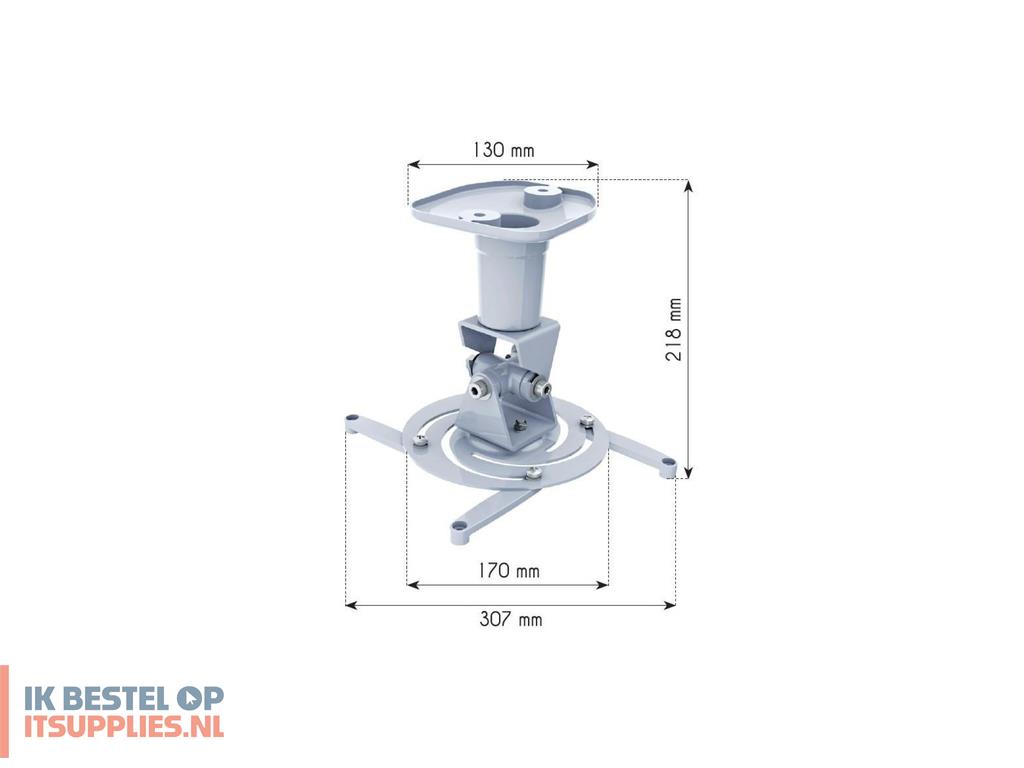 4608711-techly_ica-pm_100wh_projector_beugel_plafond_wit