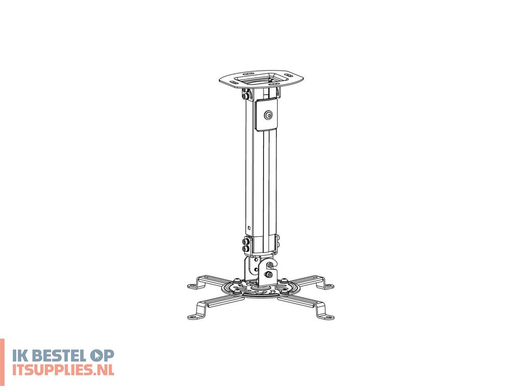 4427115-techly_ica-pm_18m_projector_beugel_plafond_zilver
