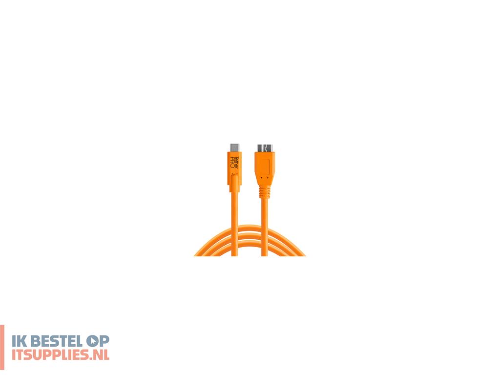 2022053-tether_tools_cuc3315-org_usb-kabel_usb_32_gen_1_31_gen_1_4-6_m_usb_a_micro-usb_b_oranje