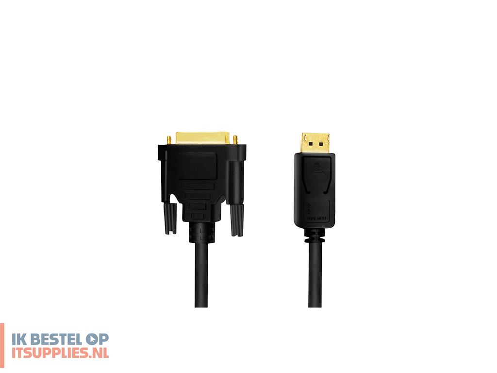 0126799-logilink_cv0131_video_kabel_adapter_2_m_displayport_dvi_zwart