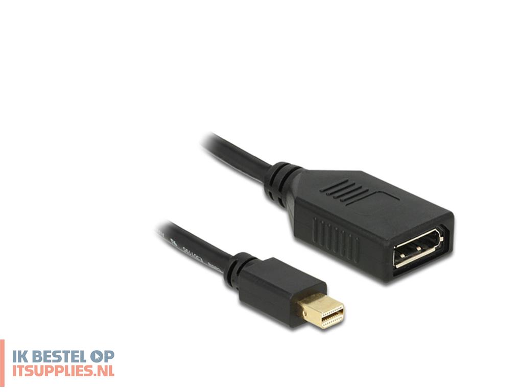 0138698-delock_65554_displayport_kabel_0-21_m_mini_displayport_zwart