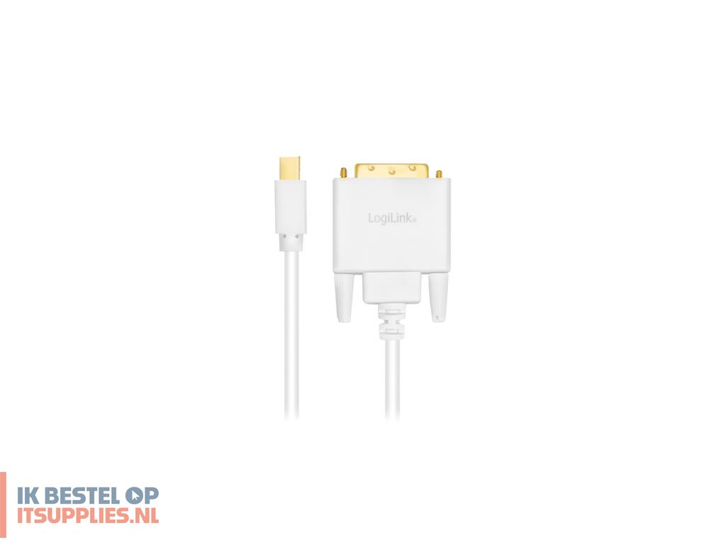 1012052-logilink_cv0137_video_kabel_adapter_1-8_m_mini_displayport_dvi_wit