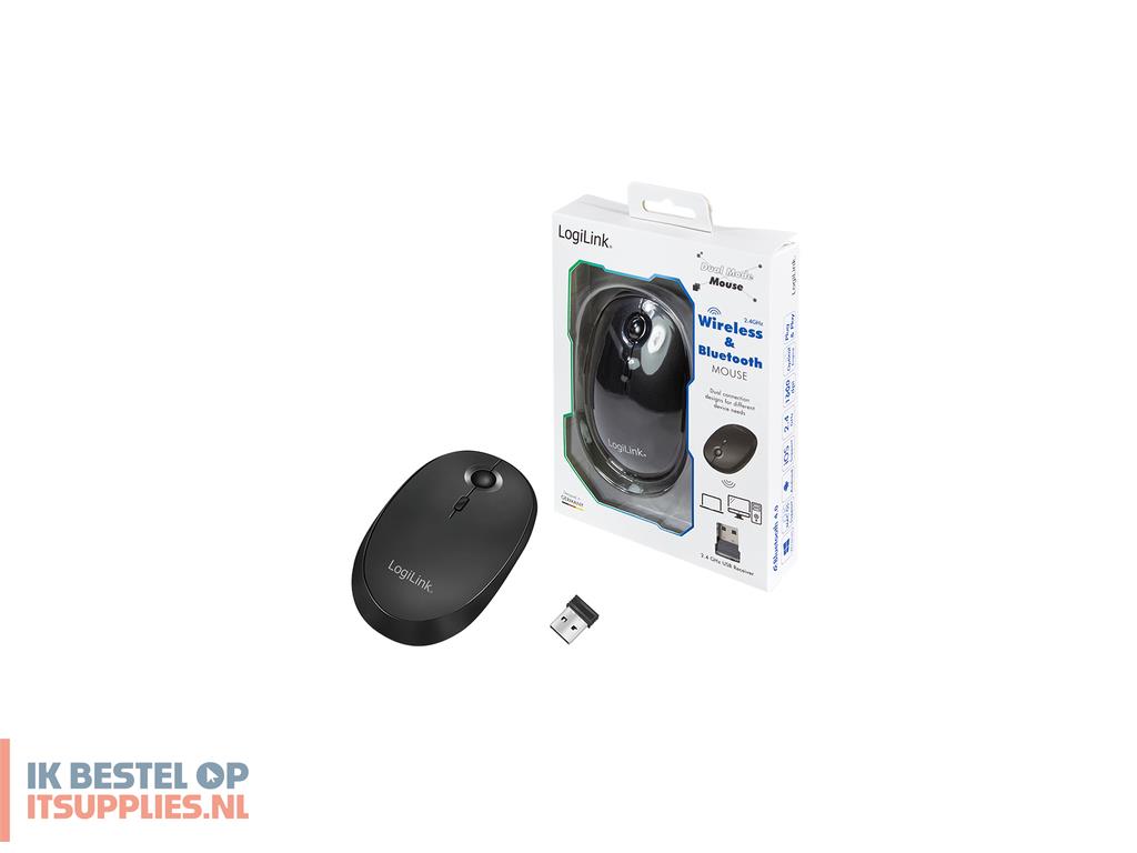 5241686-logilink_id0204_muis_kantoor_ambidextrous_rf-draadloos_bluetooth_1600_dpi
