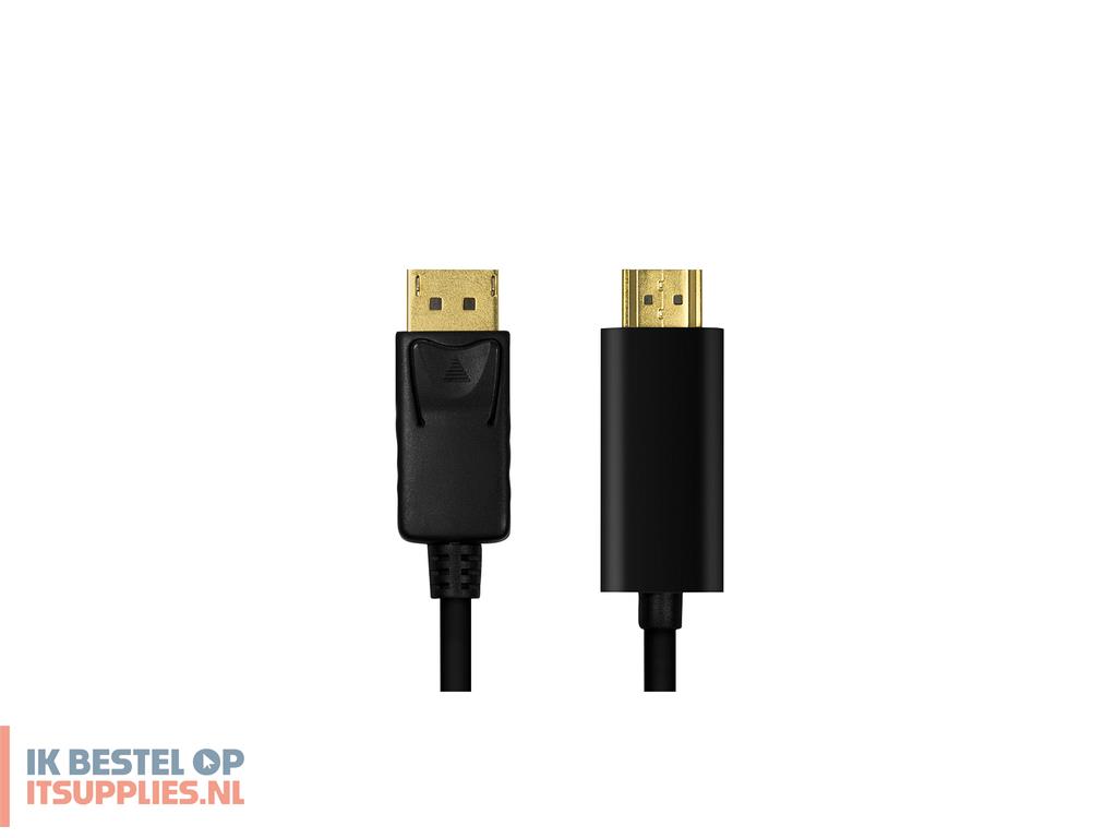 1709211-logilink_cv0128_video_kabel_adapter_3_m_displayport_hdmi_type_a_standaard_zwart