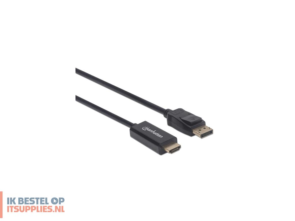 0042968-manhattan_153201_video_kabel_adapter_1-8_m_displayport_hdmi_zwart