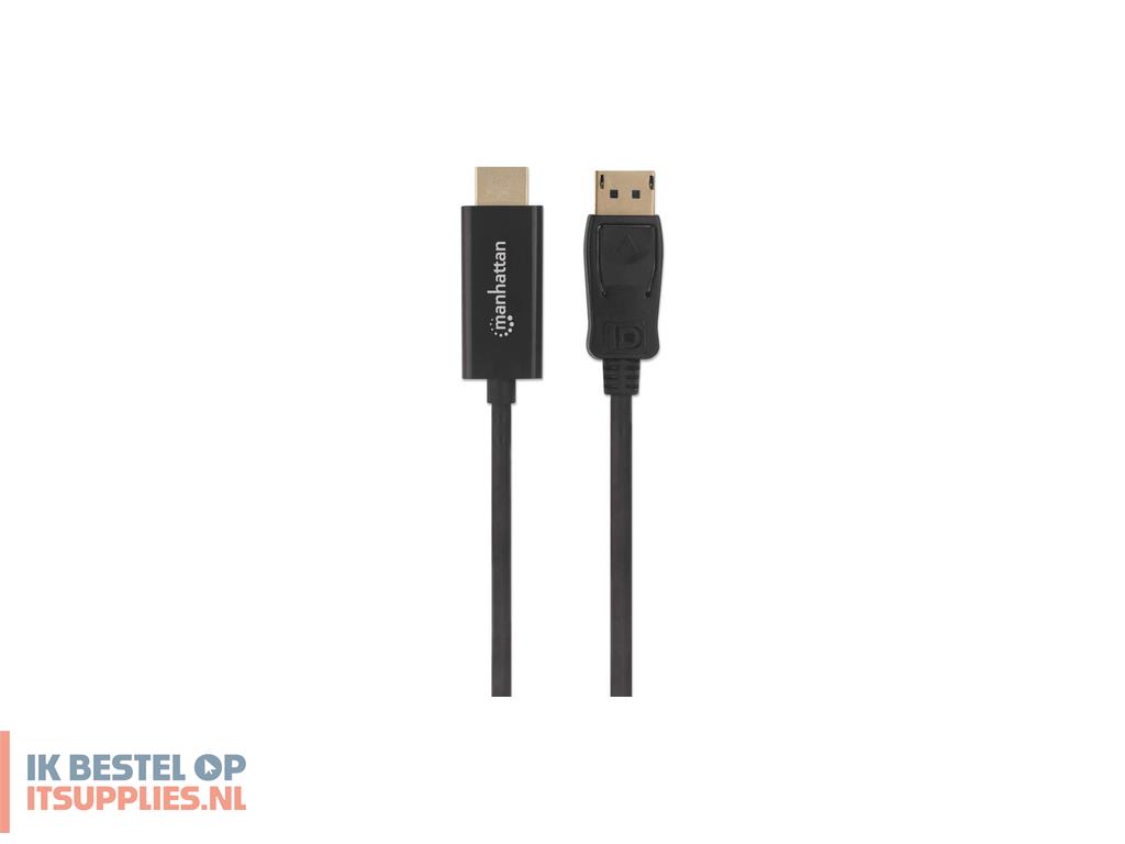 0049588-manhattan_153201_video_kabel_adapter_1-8_m_displayport_hdmi_zwart