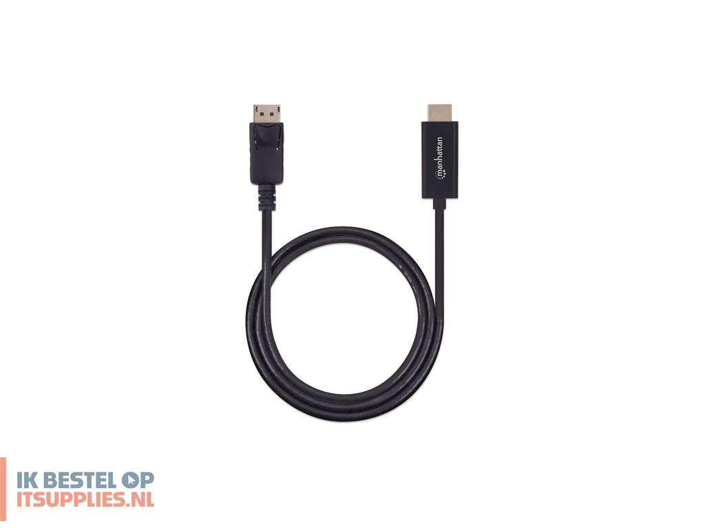 0051876-manhattan_153201_video_kabel_adapter_1-8_m_displayport_hdmi_zwart