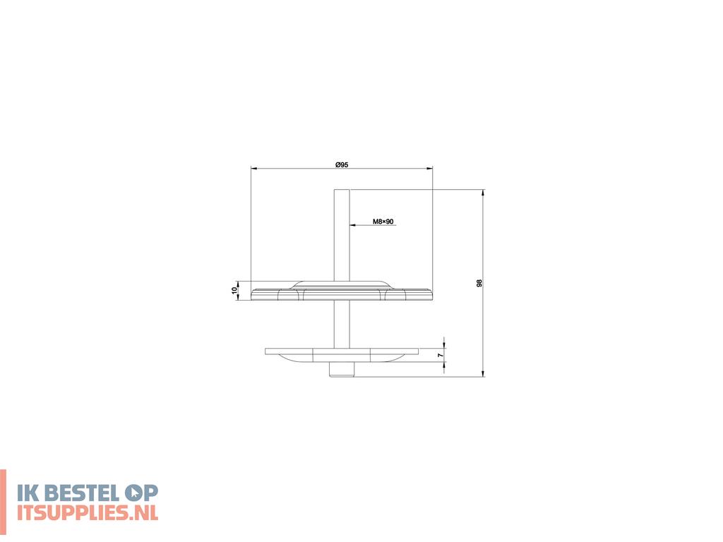 3029793-multibrackets_5303_accessoire_voor_monitorbevestigingen