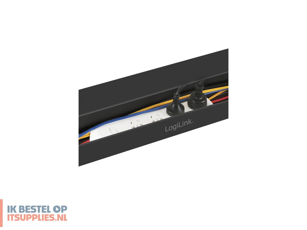 1735367-logilink_kab0070_kabelbeheersysteem_bureau_kabelgoot_zwart_1_stuks