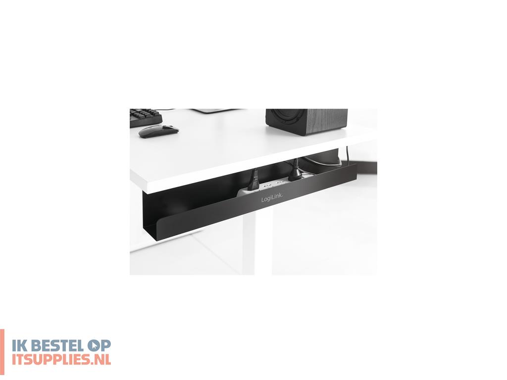1740807-logilink_kab0070_kabelbeheersysteem_bureau_kabelgoot_zwart_1_stuks