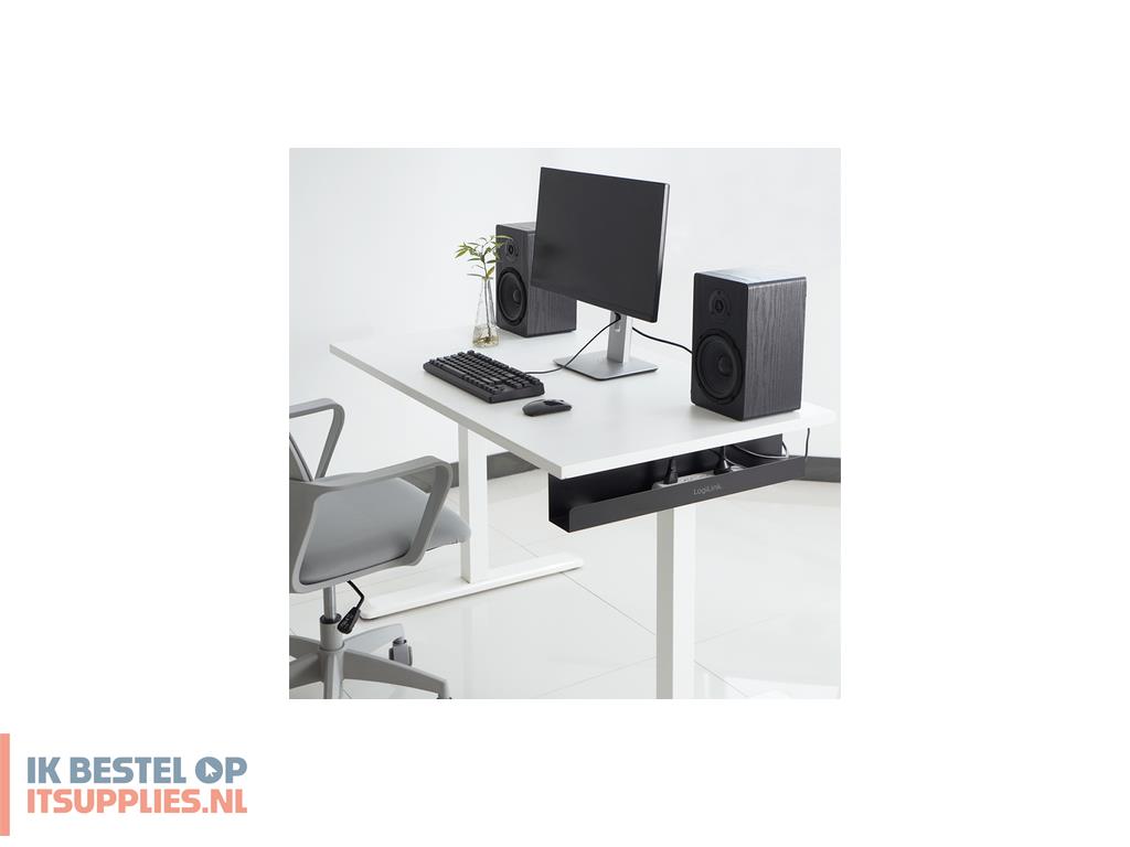 1742576-logilink_kab0070_kabelbeheersysteem_bureau_kabelgoot_zwart_1_stuks