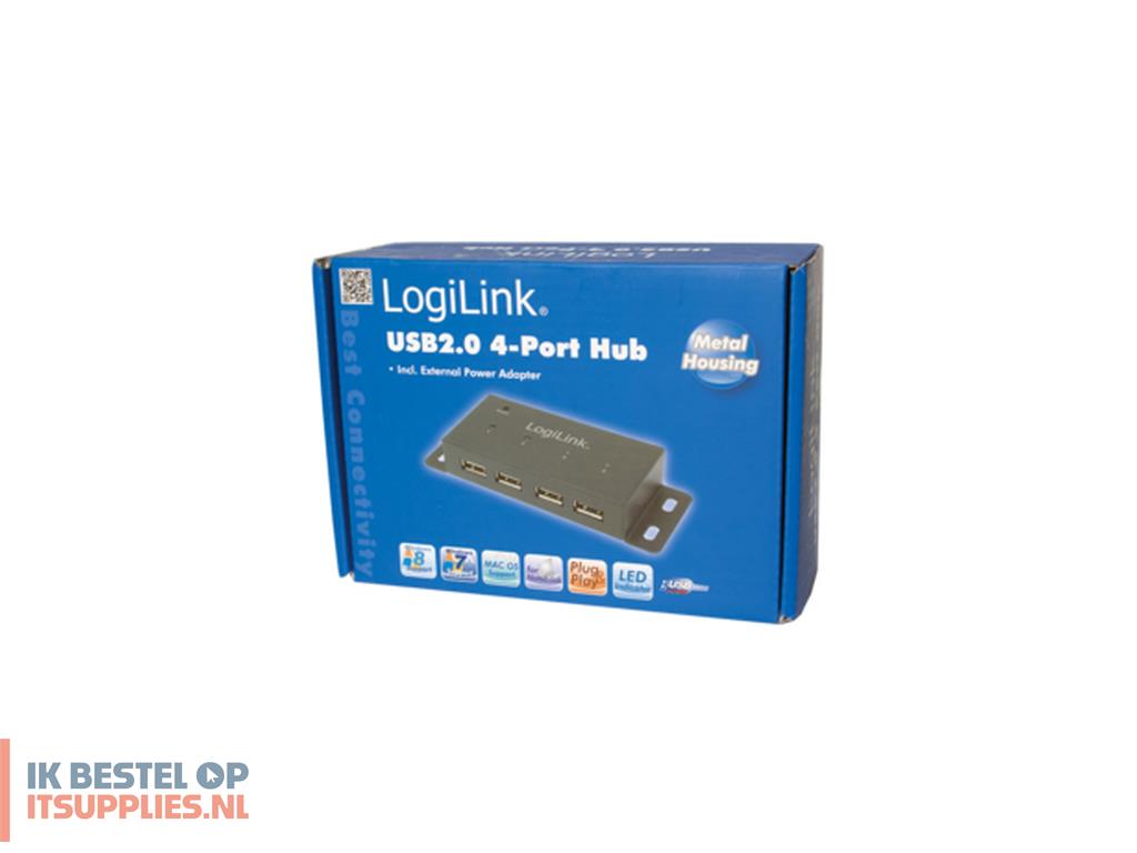 0454174-logilink_ua0141a_interface_hub_480_mbits_zwart
