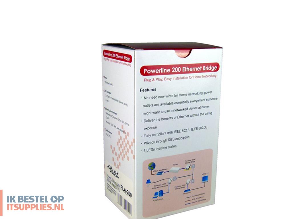 0207521-inter-tech_pla-200_200_mbits_ethernet_lan_wit_1_stuks