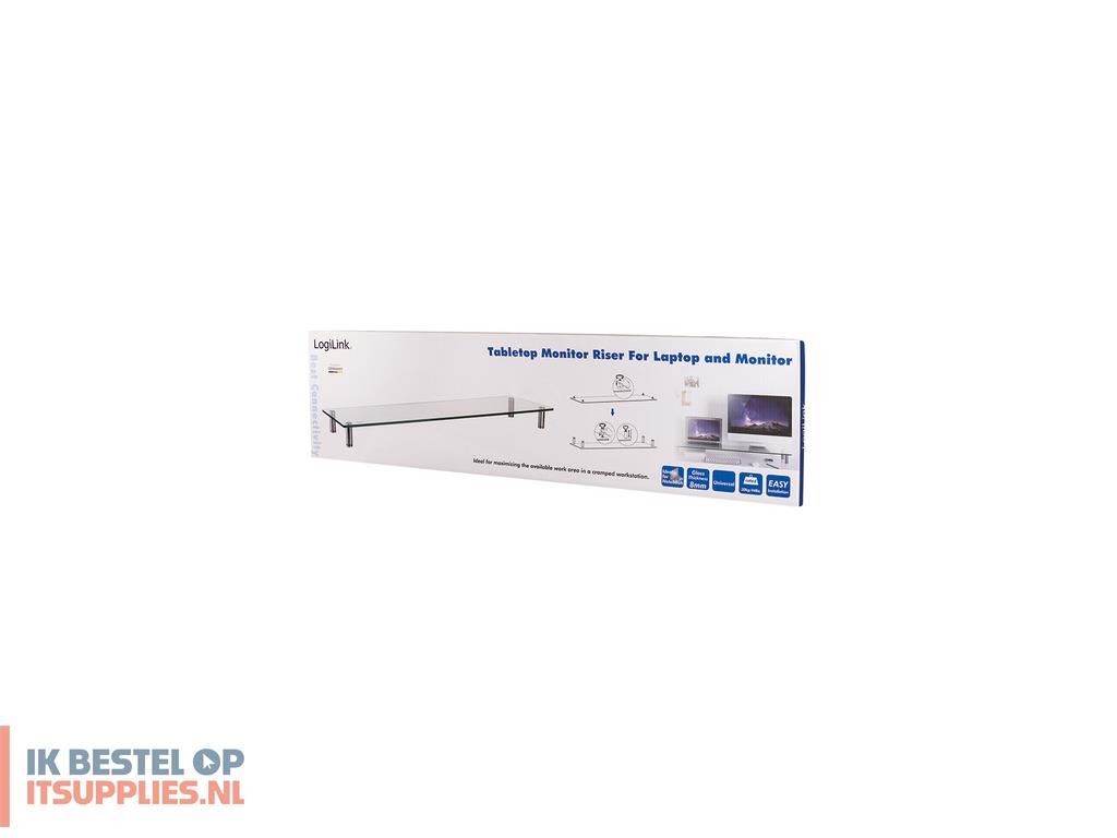 0435883-logilink_bp0060_flat_panel_bureau_steun_roestvrijstaal-_transparant