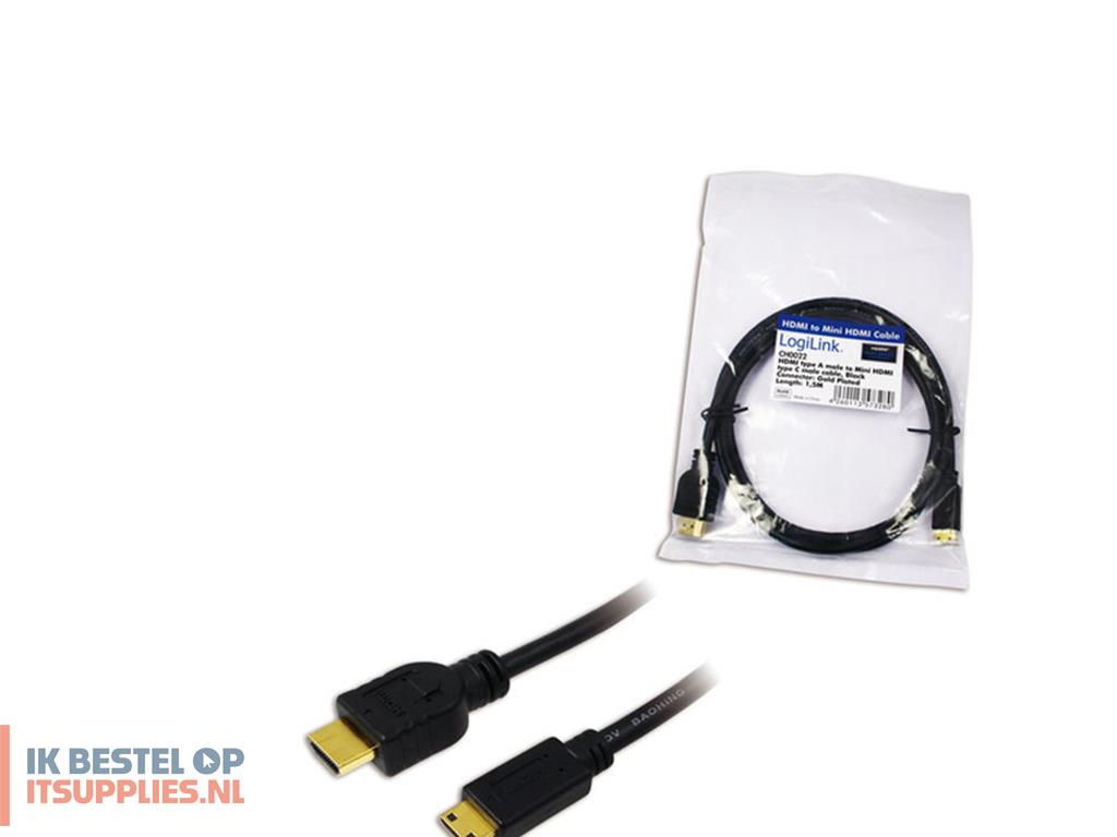 0154490-logilink_ch0022_hdmi_kabel_1-5_m_hdmi_type_a_standaard_hdmi_type_c_mini_zwart