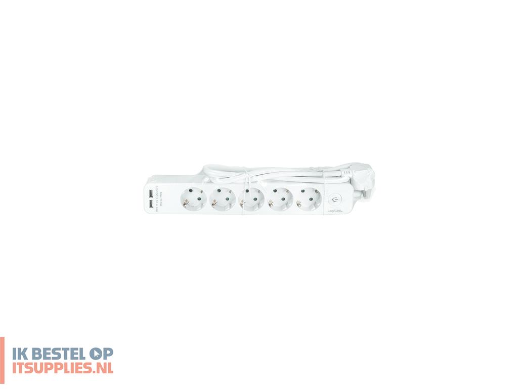 1527724-logilink_lps249u_power_uitbreiding_1-5_m_5_ac-uitgangen_binnen_wit
