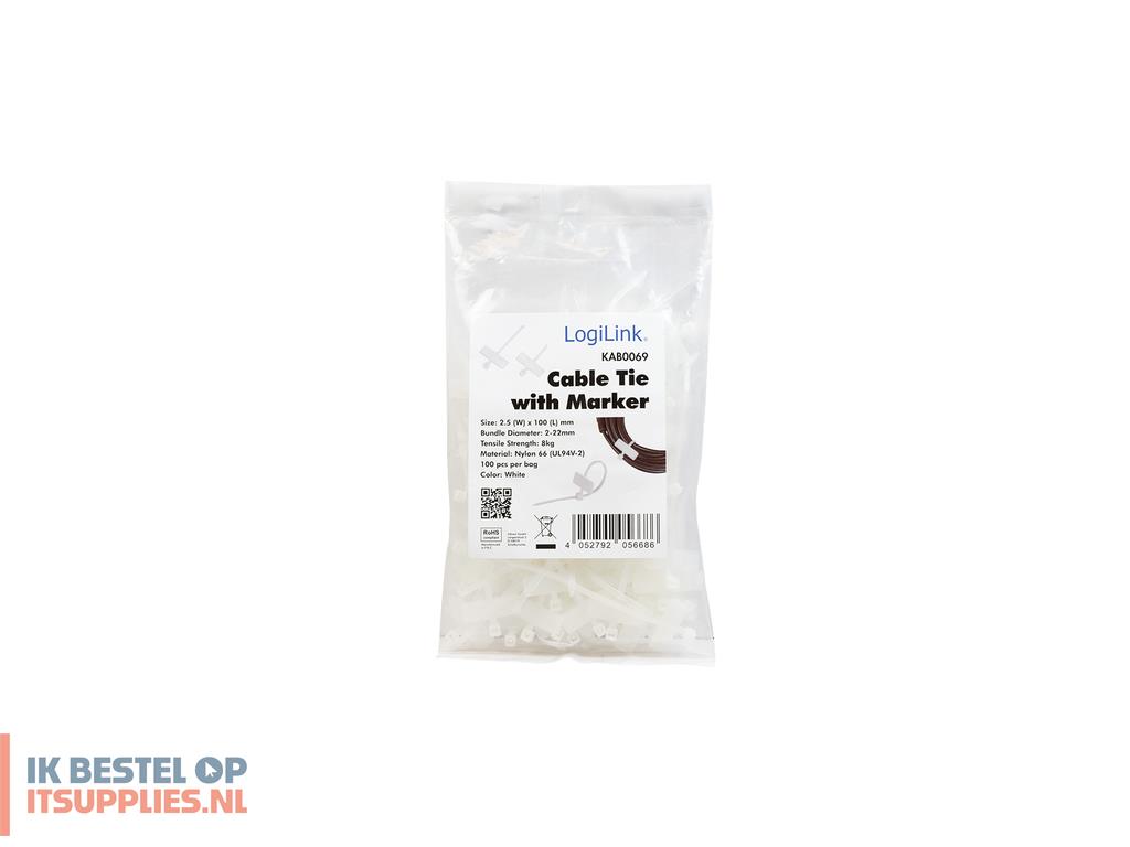 0054858-logilink_kab0069_kabelbeheersysteem_bureau_kabelbindmontage_transparant_100_stuks
