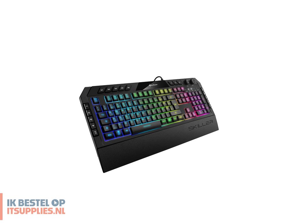 0252487-sharkoon_skiller_sgk5_toetsenbord_gamen_usb_qwertz_duits_zwart