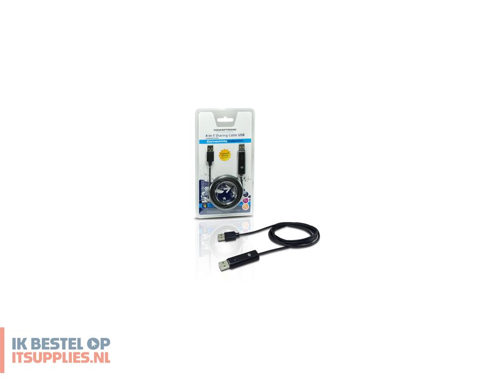 1126307-conceptronic_usb_20_18m_toetsenbord-video-muis_kvm_kabel_zwart_1-8_m