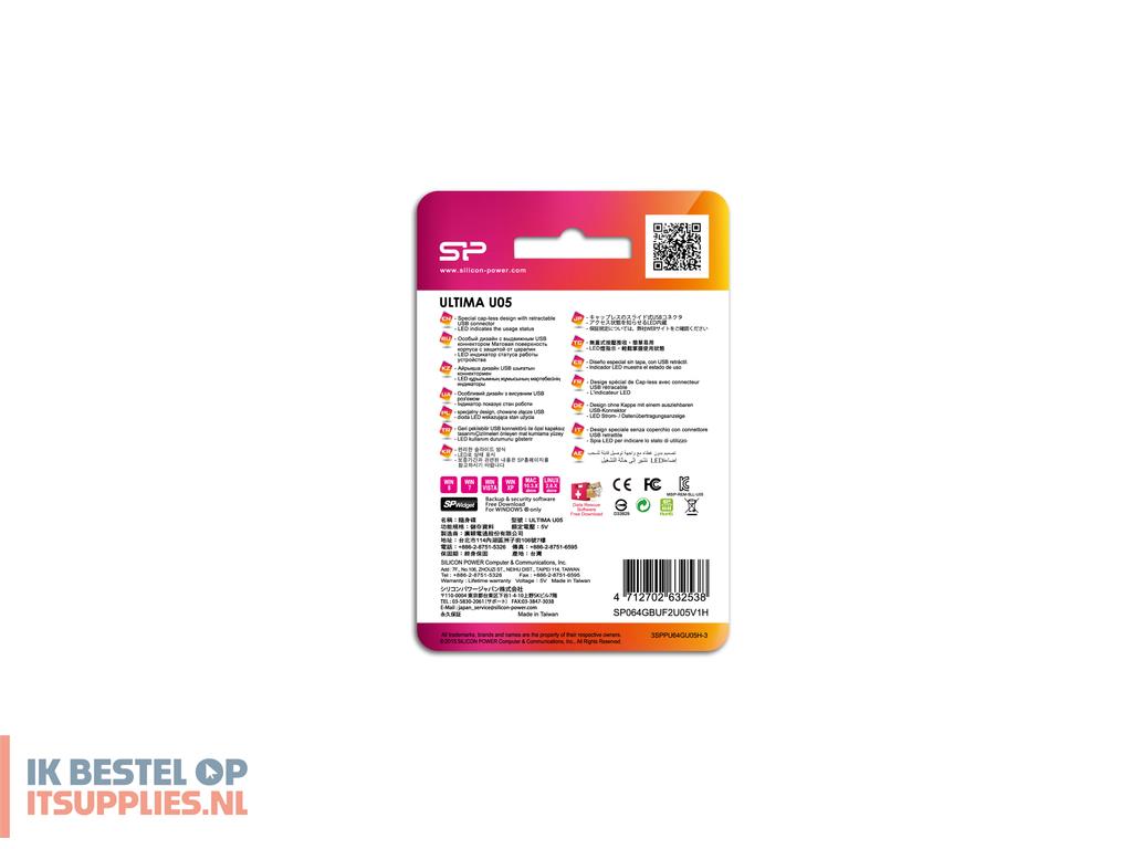 0646247-silicon_power_ultima_u05_usb_flash_drive_64_gb_usb_type-a_20_zwart