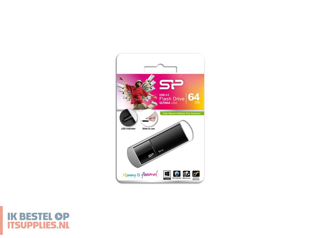 0559457-silicon_power_ultima_u05_64gb_usb_flash_drive_usb_type-a_20_zwart
