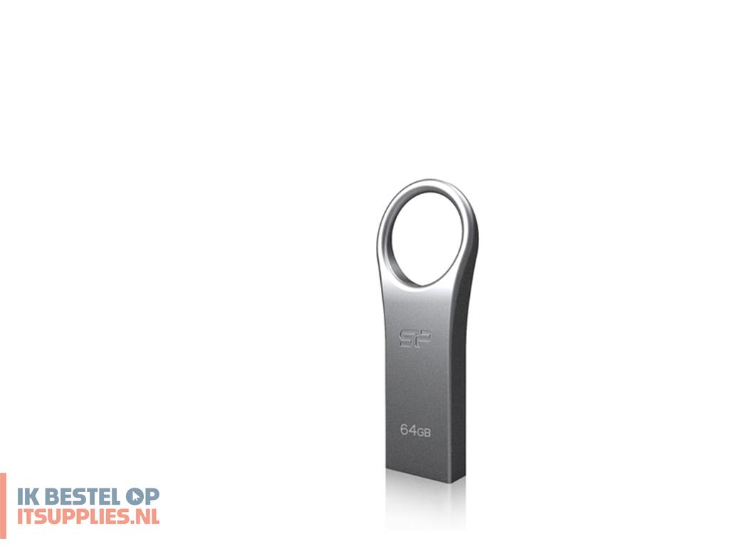 4934237-silicon_power_64gb_firma_f80_usb20_usb_flash_drive_usb_type-a_20_grijs-_zilver