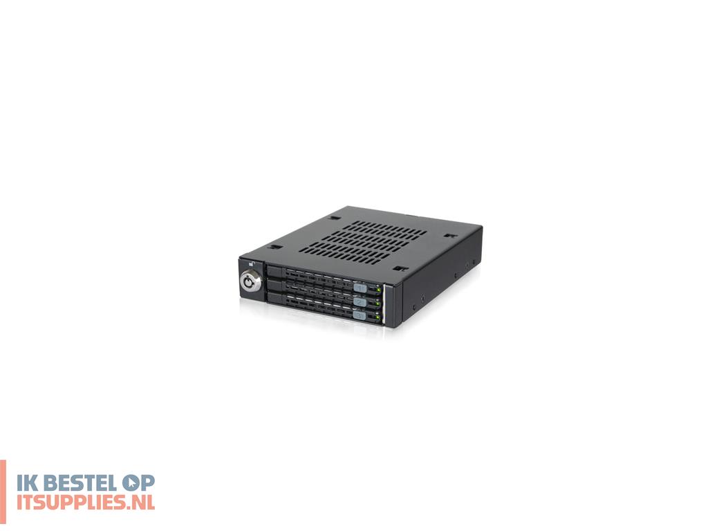 4513441-icy_dock_mb993sk-b_drive_bay_panel_2-53-5_carrierpaneel_zwart