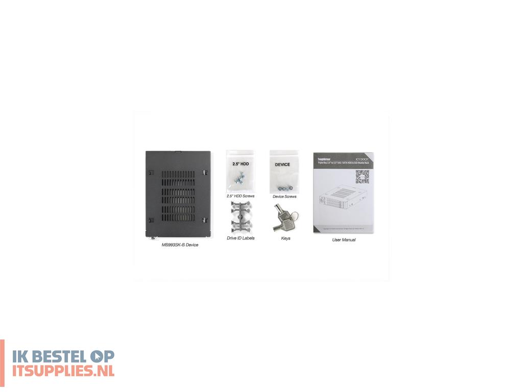 4528718-icy_dock_mb993sk-b_drive_bay_panel_2-53-5_carrierpaneel_zwart