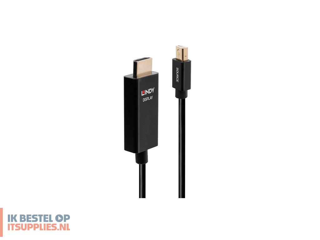 0318943-lindy_40921_video_kabel_adapter_1_m_mini_displayport_hdmi_zwart
