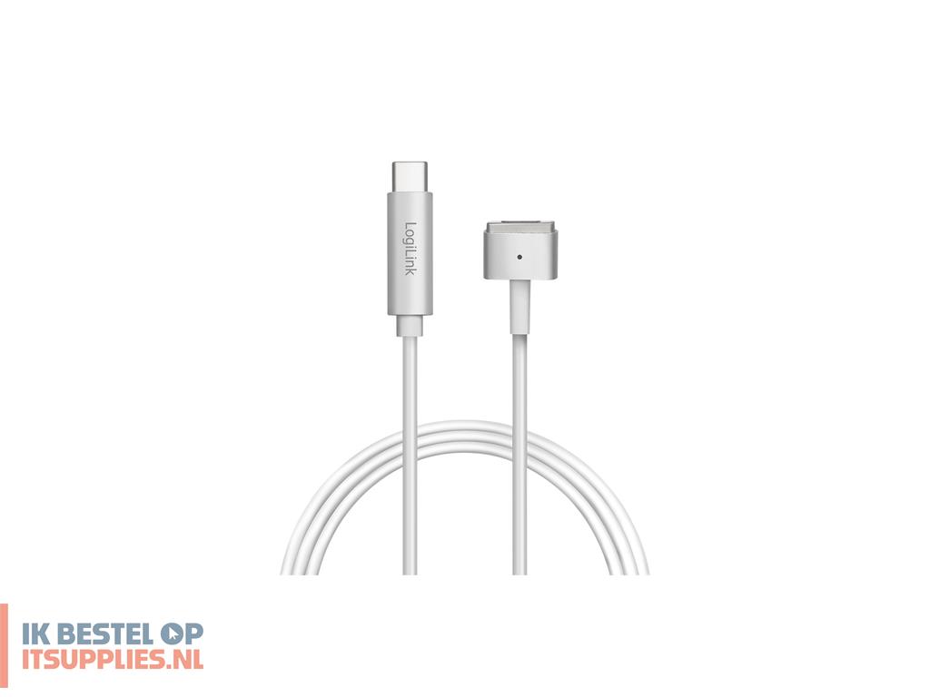 0308477-logilink_pa0226_usb-kabel_1-8_m_usb_c_magsafe_2_zilver