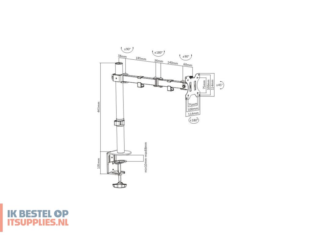 5733160-techly_ica-lcd_503bk_flat_panel_bureau_steun_81-3_cm_32_zwart