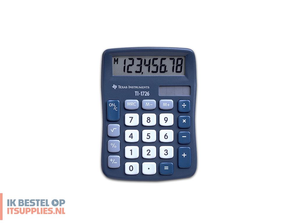 1519084-texas_instruments_ti-1726_calculator_pocket_basisrekenmachine_blauw