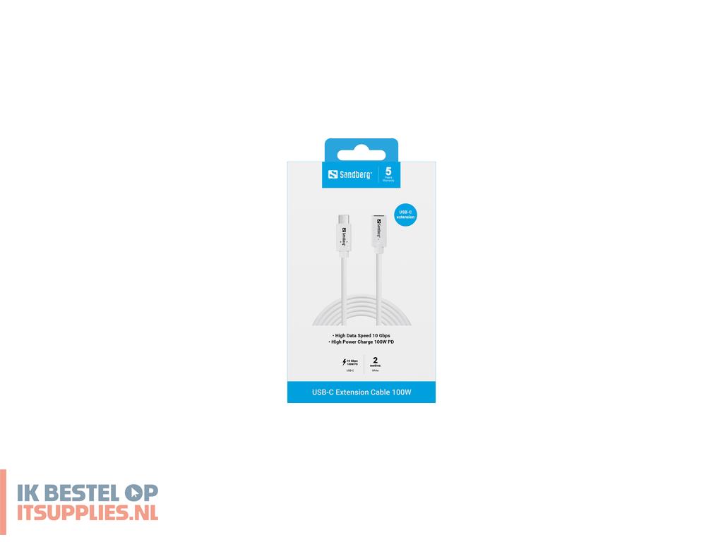 1824350-sandberg_136-55_usb-kabel_usb_32_gen_2_31_gen_2_2_m_usb_c_10_gbits_100_w_wit
