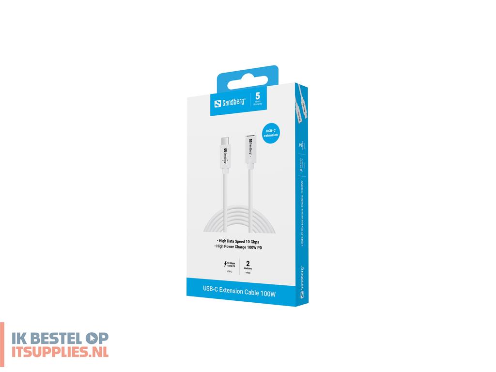1826870-sandberg_136-55_usb-kabel_usb_32_gen_2_31_gen_2_2_m_usb_c_10_gbits_100_w_wit