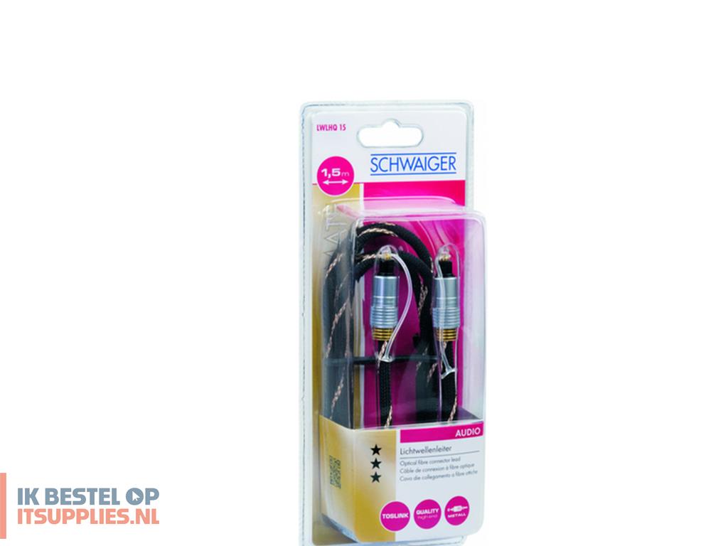 1713286-schwaiger_lwlhq15_531_infiniband_en_glasvezelkabel_1-5_m_toslink_zwart-_goud