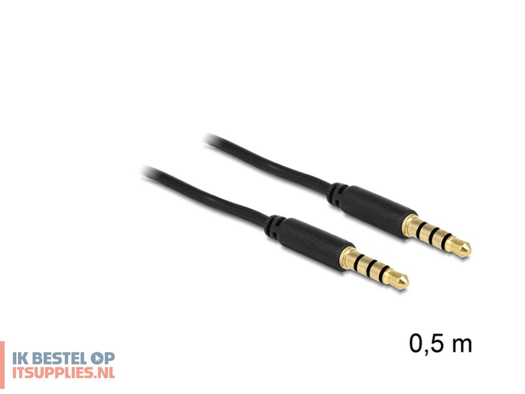 4519752-delock_35mm_-_35mm-_05m_audio_kabel_0-5_m_zwart