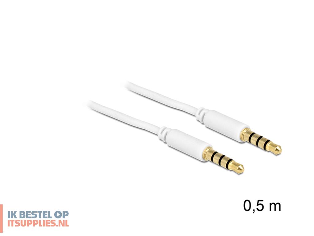 4559119-delock_35mm_-_35mm-_05m_audio_kabel_0-5_m_wit