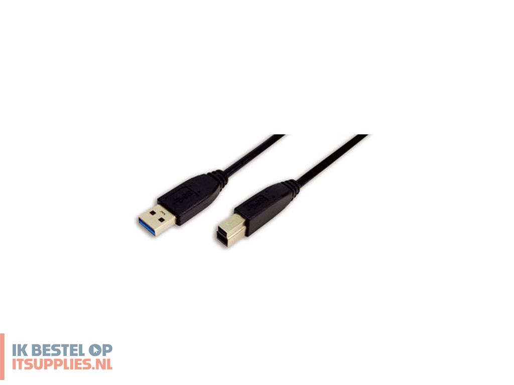 1926391-logilink_3m_usb_30_usb-kabel_usb_32_gen_1_31_gen_1_usb_a_usb_b_zwart