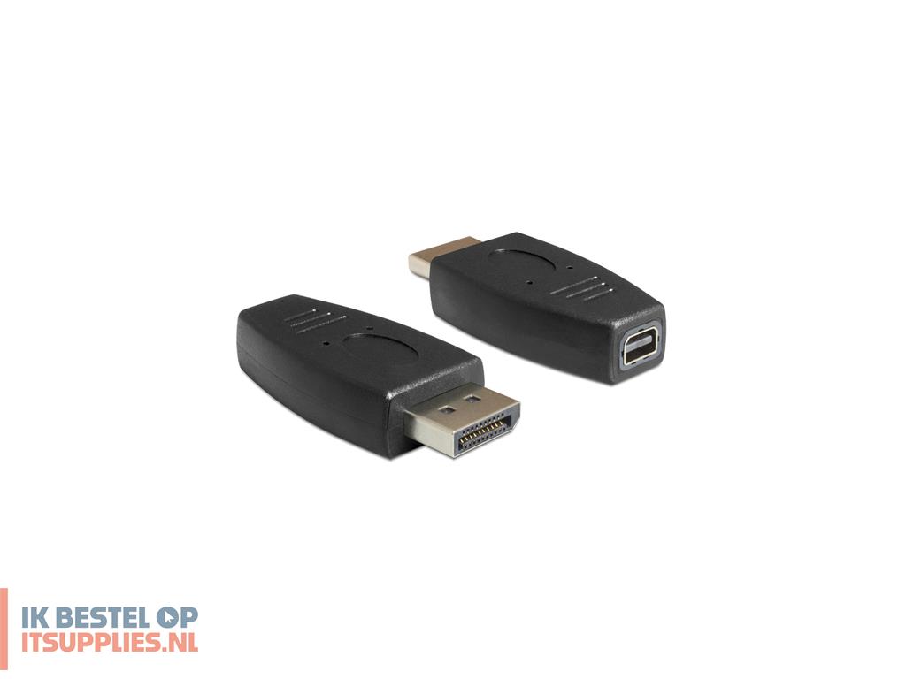 0010084-delock_65237_tussenstuk_voor_kabels_displayport_mini_displayport_zwart