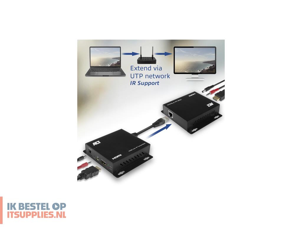 5207474-act_ac7850_audiovideo_extender_av-zender_ontvanger_zwart