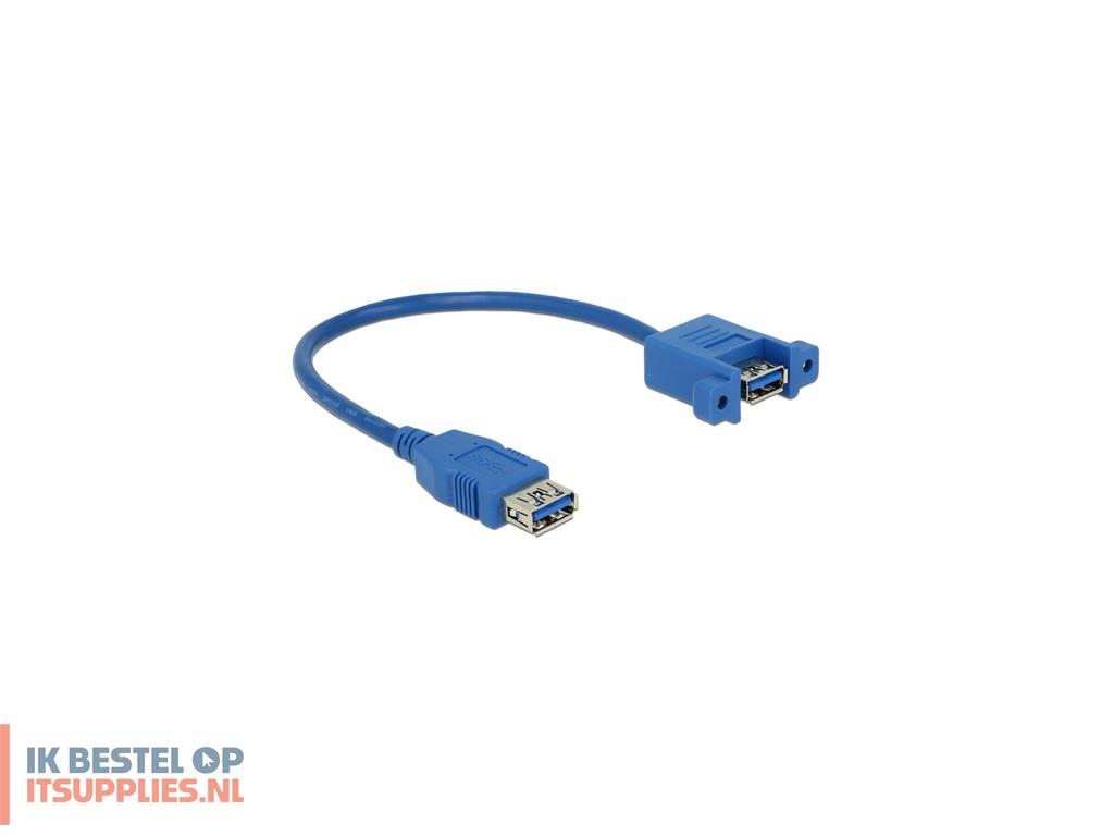 0452084-delock_025m_2xusb30-a_usb-kabel_usb_32_gen_1_31_gen_1_0-25_m_usb_a_blauw