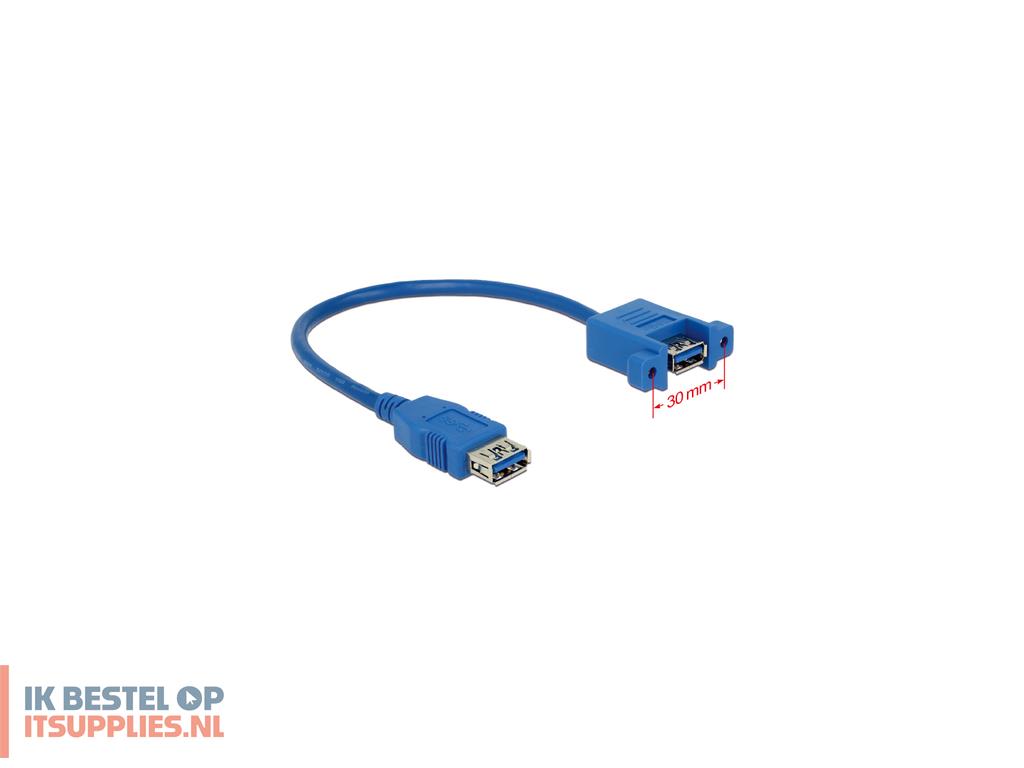 0456584-delock_025m_2xusb30-a_usb-kabel_usb_32_gen_1_31_gen_1_0-25_m_usb_a_blauw