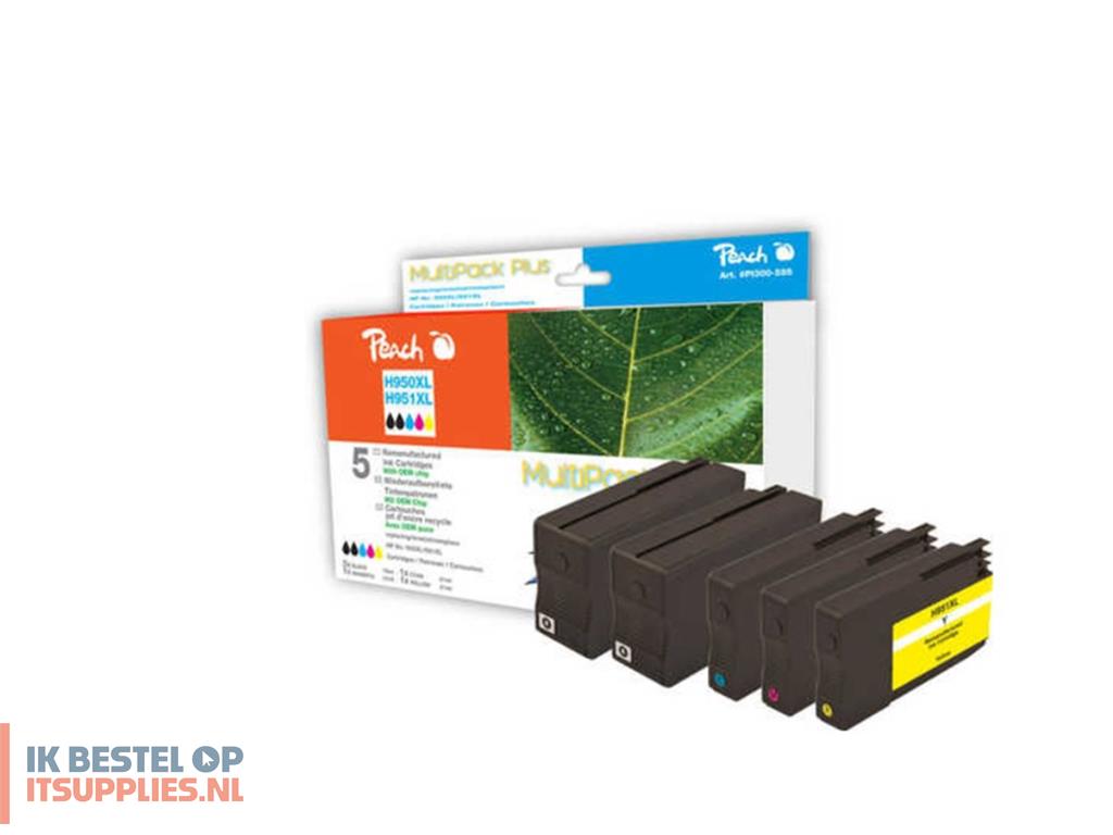 1507979-peach_319232_inktcartridge_5_stuks_zwart-_cyaan-_magenta-_geel