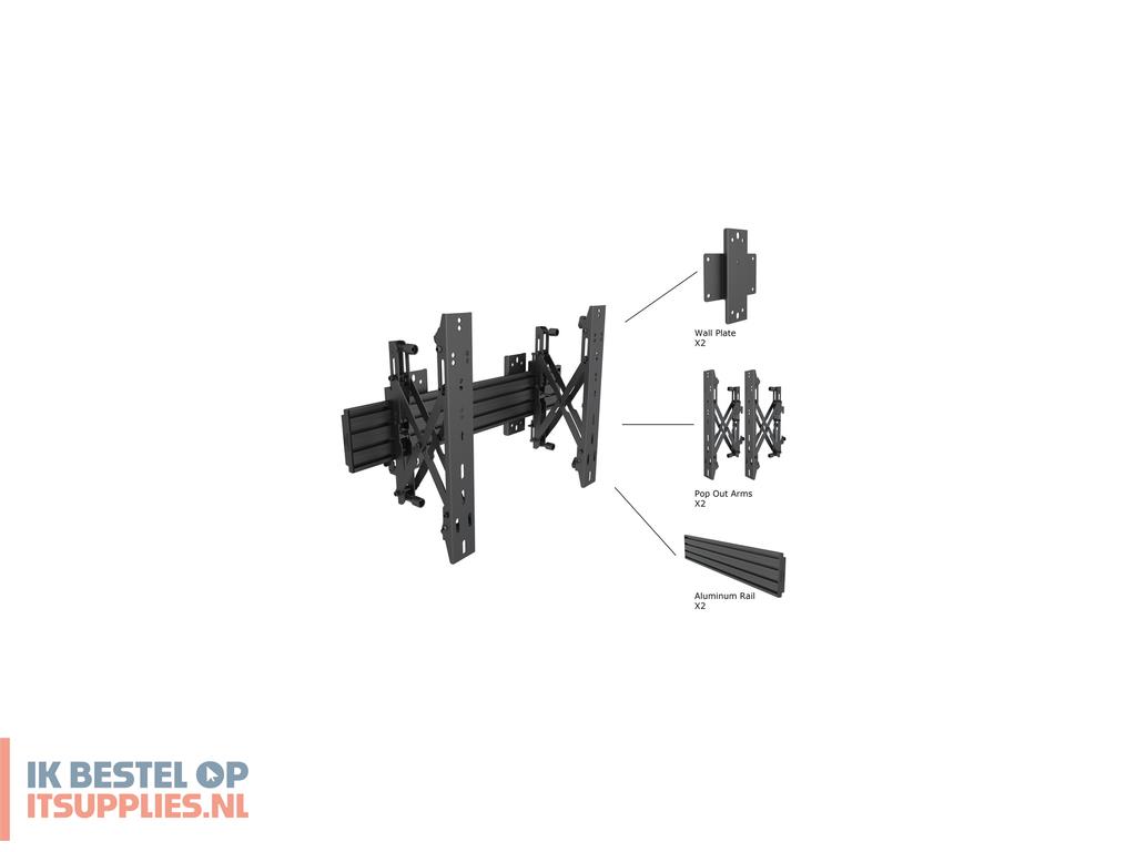 0228858-multibrackets_4115_bevestiging_voor_signage-beeldschermen_165-1_cm_65_zwart