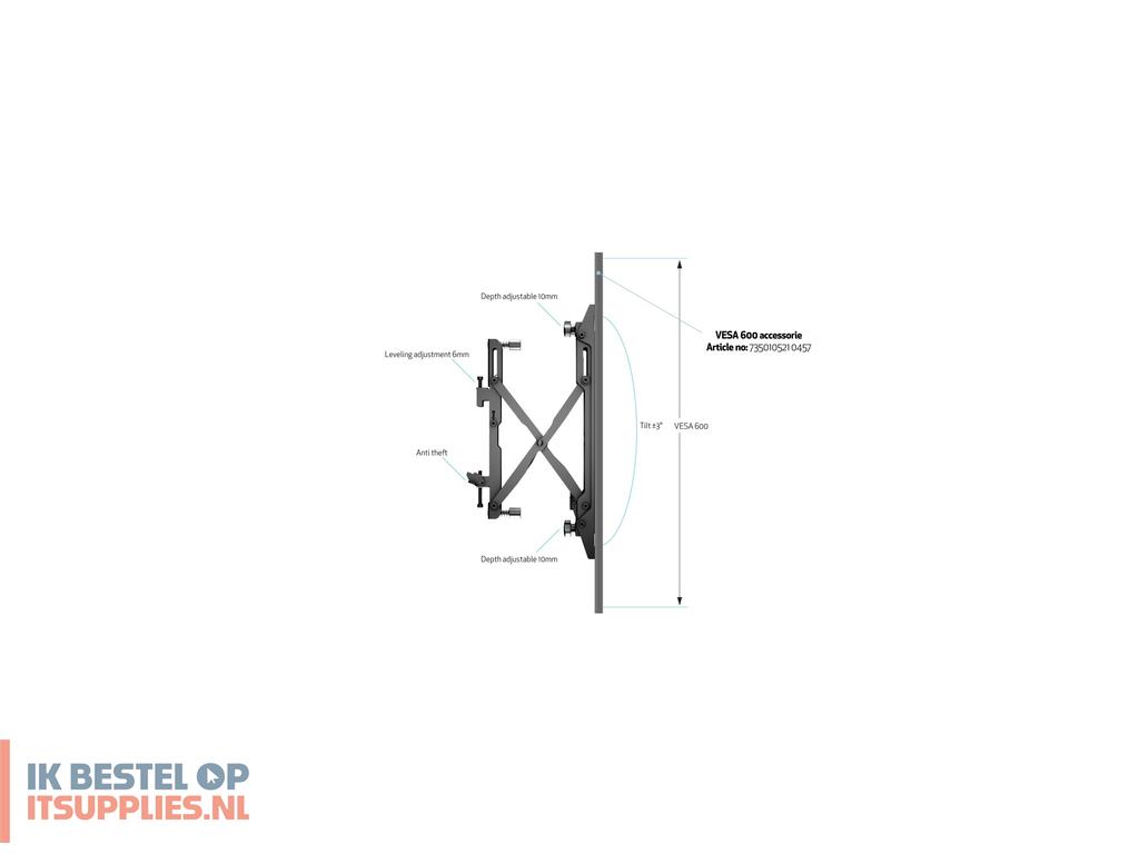 0231745-multibrackets_4115_bevestiging_voor_signage-beeldschermen_165-1_cm_65_zwart