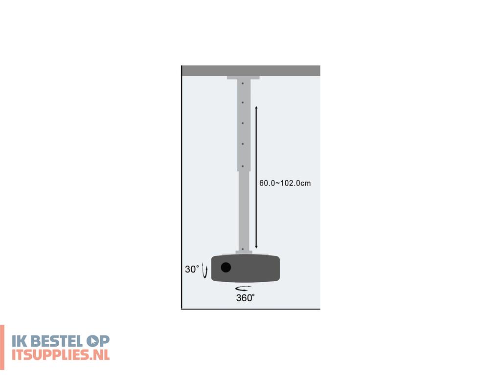 4557937-techly_ica-pm_102xl_projector_beugel_plafond_zilver