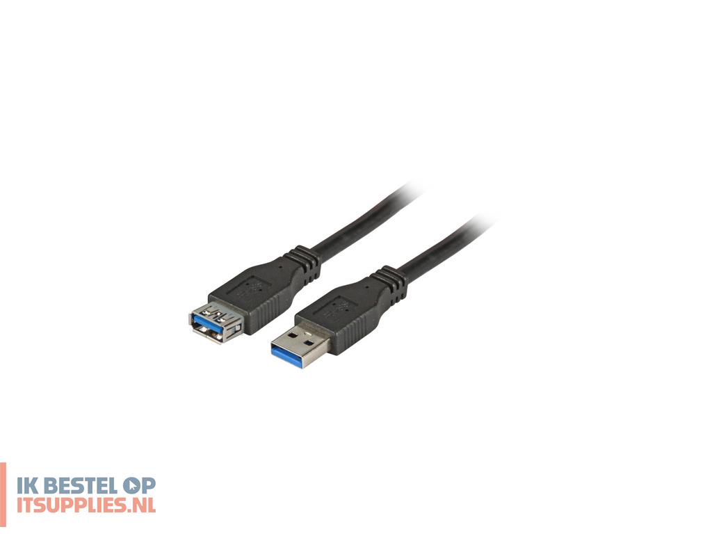 4929013-efb_elektronik_usb_30_a__a_3m_usb-kabel_usb_32_gen_1_31_gen_1_usb_a_zwart